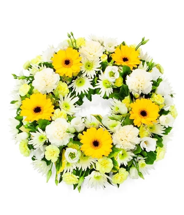 Yellow & White Wreath