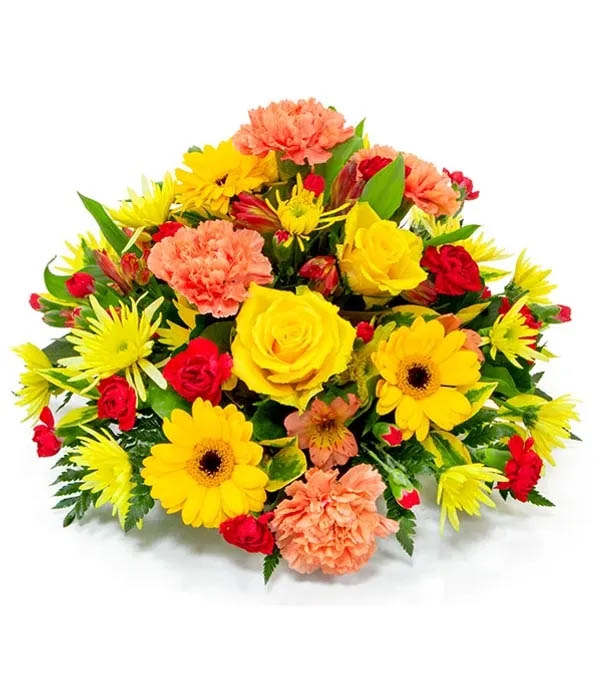 Yellow, Orange & Red Posy